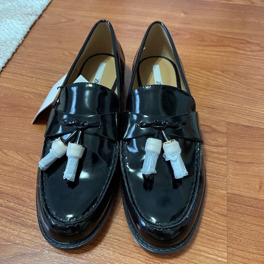 Black loafers